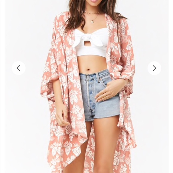 Forever 21 Jackets & Blazers - Floral Leaf Print Komono